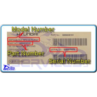 Hyundai EMP310B RDS MP3 CD Player